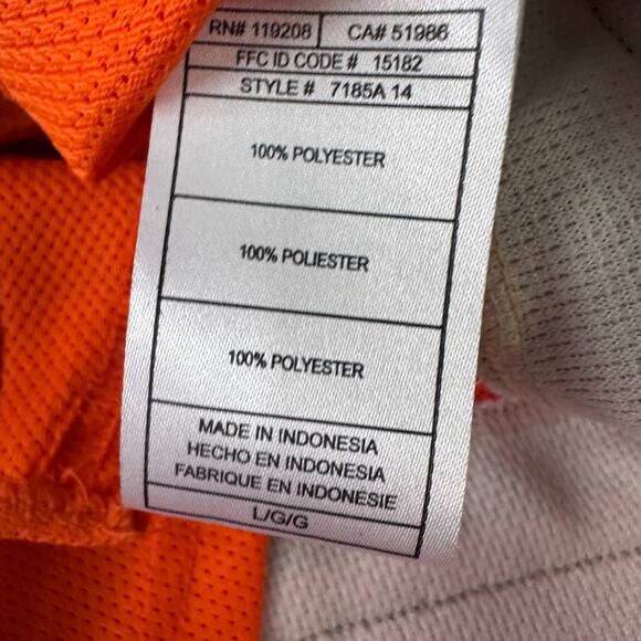 Reebok NHL Philadelphia Flyers Steve Mason #35 Jersey Men’s Large Orange Black - Picture 8 of 12